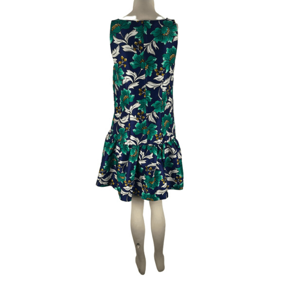 Crown & Ivy women's blue multicolor floral dress size 6 - Picture 2 of 2